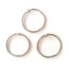 Openable Metal Rings Ø 40 Mm Silver (x5)