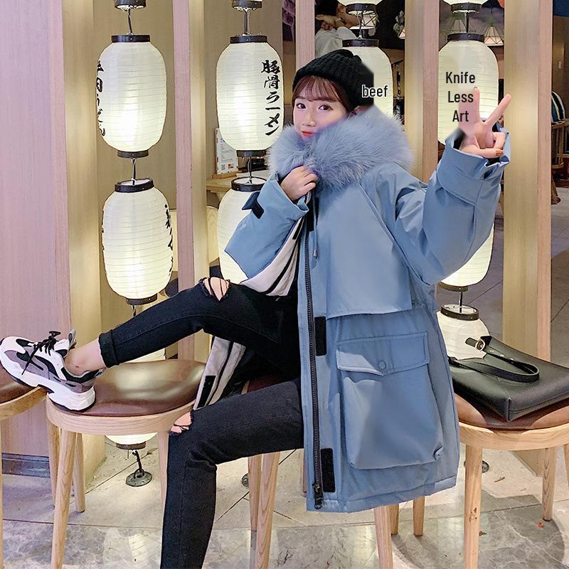 Women's Winter Down Cotton Padded Jacket - Hong Kong & Korean Style, Dongdaemun Inspired, Loose Fit, Ideal for Students