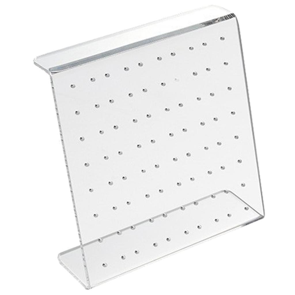 50/80 Holes Acrylic Earring Holder Organizer Ear Studs Jewelry Storage Display Rack Showcase Earrings Display Stand