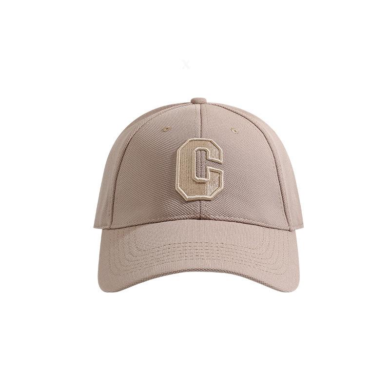 Grooved Letter Baseball Cap Big Head Circumference Showing Face Small Duckling Cap Korean Version Versatile Casual Sun Protection Sun Hat