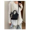 Xeie Thuk Handbag Women PU Leather Woven Texture Crossbody Daily Commute