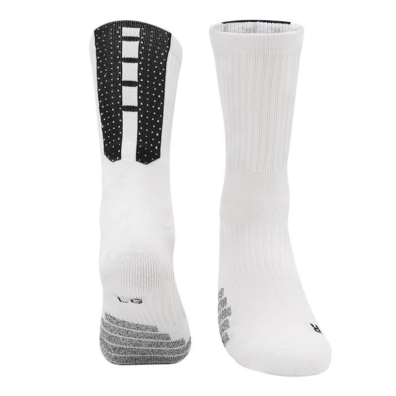 Medium Tube Basketball Socks, Thickened Towel Bottom Socks, Actual Combat Elite Socks, Sweat-Absorbing And Non-Slip Running Sports Socks