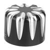Pair of Motorcycle CNC Aluminum Axle Nut Cap Cover Water Drop Type Fit for Electra Road Glides