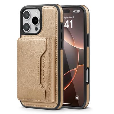 Pro iPhone 16 Promax Multifunkční Silné Magnetické Pouzdro na Karty pro Apple 15 Nové Kožené Pouzdro