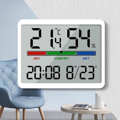 Display Screen Temperature Hygrometer Electronic Table Clock Minimalist Digital Alarm Clock  Fridge