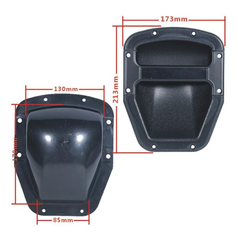 Recessed Speakers Box Cabinet Handles, Enhances ABS Pulls for Portable Sound Systems and Accessories