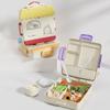 Cartoon Divided Lunch Box House Shape Food Container Creative Fresh Keeping Storage Box  Office