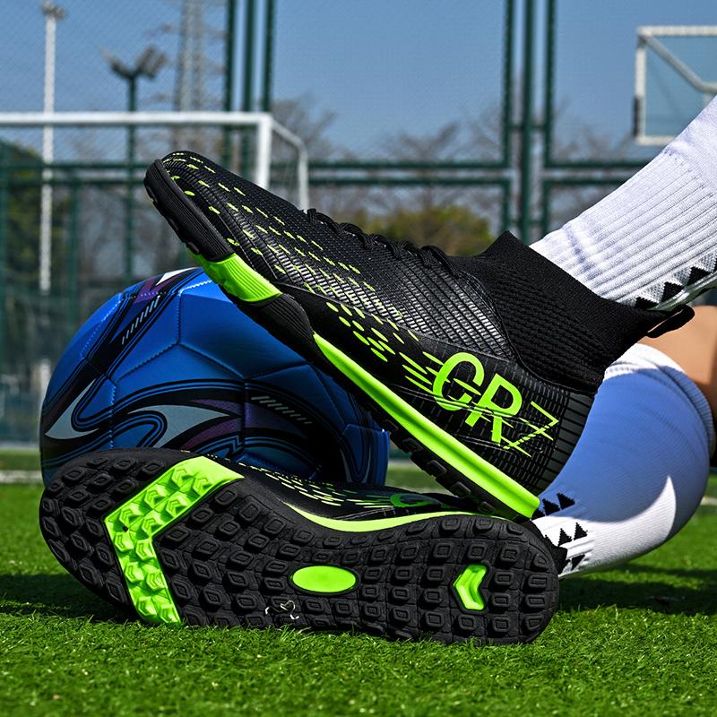 Training New Men Soccer Shoes Men Breathable Match Outdoor Casual Shoes Men Cleats Long Spikes Comfortable Football Shoes Men