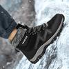 Neue warme Plüsch-Schneestiefel High Top Herrenstiefel Winter Übergröße Wanderstiefel Outdoor Rutschfeste Stiefeletten Herren Winter-Sneaker