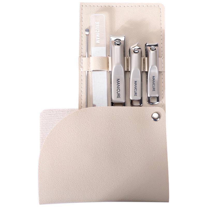 Premium 5-Piece Pedicure & Manicure Set: Nail Clippers, Scissors, Pliers, Ear Pick - Portable for Home Use