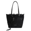 Niche large-capacity woven bag tote bag autumn new hollow lazy wind shoulder armpit bag beach bag
