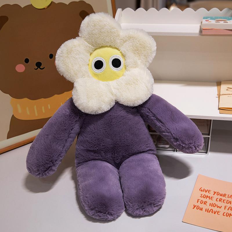 

Плюшевые игрушки-лепестки, кукла, мягкая игрушка, милый забавный плюшевый подарок для девочек, подруг, милый спящий цветок, подушка, игрушки 40cm фиолетовый