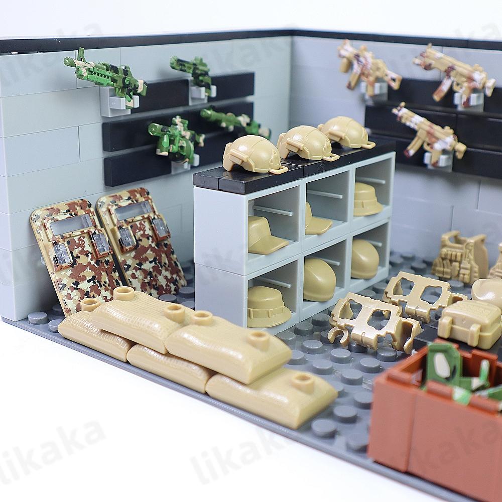 Moc Military Weapons House Construction Blocks Toys Blocks Guns Accessories Construction Plaything Set Fitting With Timeless Bricks Gift