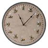 Waterproof Wall Hangings Clock 12inches Round Decorative Bees Outdoor Clock for Garden Bedroom Kitchen Decors Wall Clock