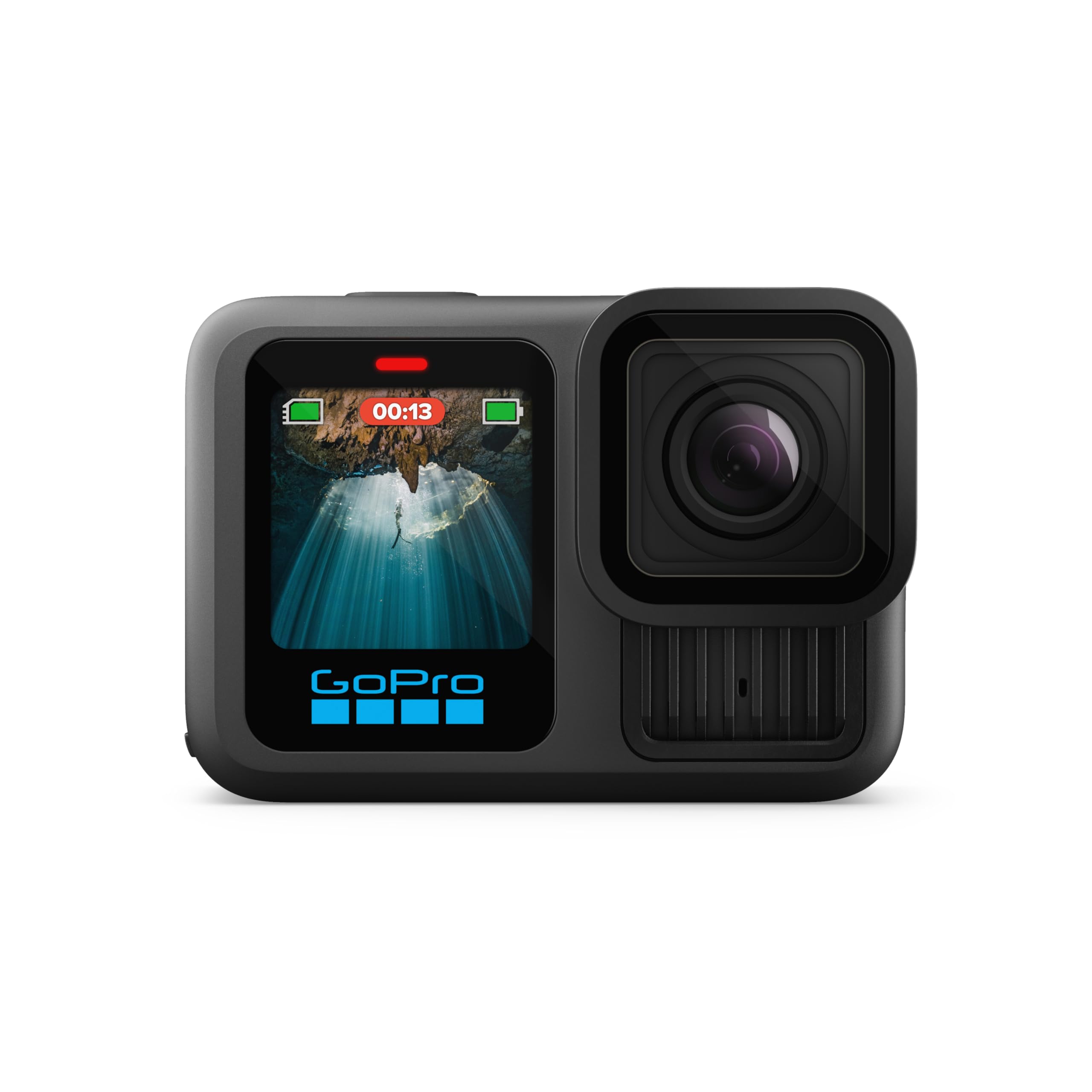 

GoPro HERO13 Black Waterproof Action Camera with 27MP and HB Series Lens - 5.3K60 Video, Photos, Compatibility.