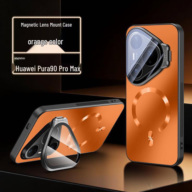 Huawei Pura90Pro Matte Full Coverage Lens Stand Phone Case Pura 80 Pro/P80 Pro+