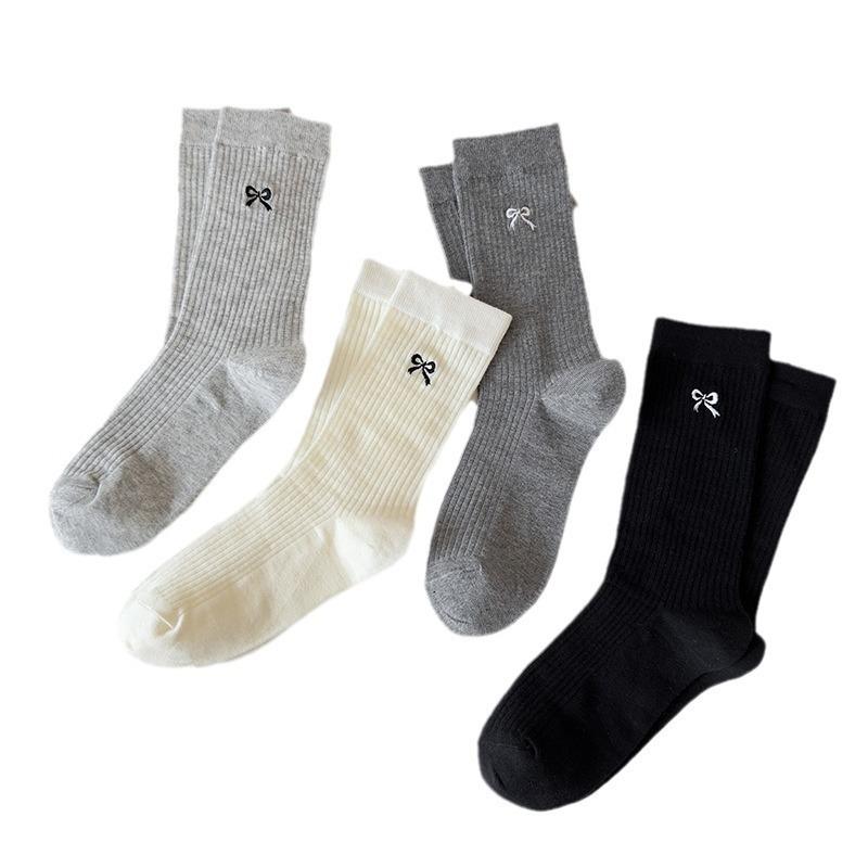 Cute and Versatile Postpartum Socks for Spring, Autumn and Winter, Sweat-absorbing Socks, Women's Mid-calf Socks