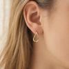 1 Pair Geometric Huggie Hoop Earrings for Women, Casual Simple Earrings, Lightweight Minimalist Jewelry for Party Daily Wear