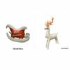 New Standing Christmas Balloon Matte Frosted Navidad Standing Balloon Sled Elk New Year Christmas Decoration Party Supplies