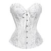Lace Satin Waist Cincher Corset with Boning