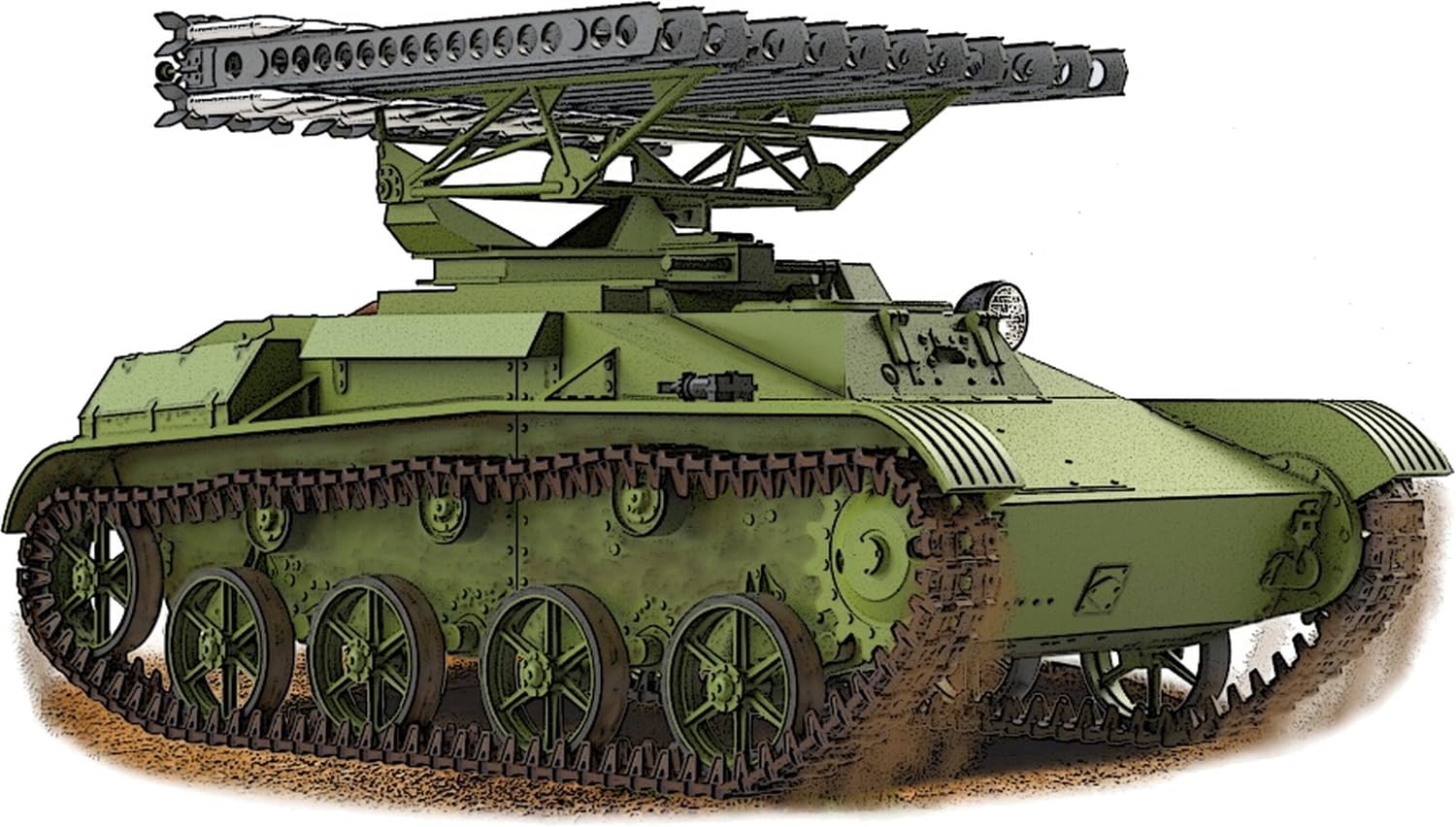 GMU Models Ракетная установка БМ-8-24 Самоходная Пластиковая модель GMU48010 1/48 (танк)