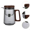 28oz/800ml Glass Teapot with Wooden Lid for Loose Leaf Tea Outdoor And Indoor Use