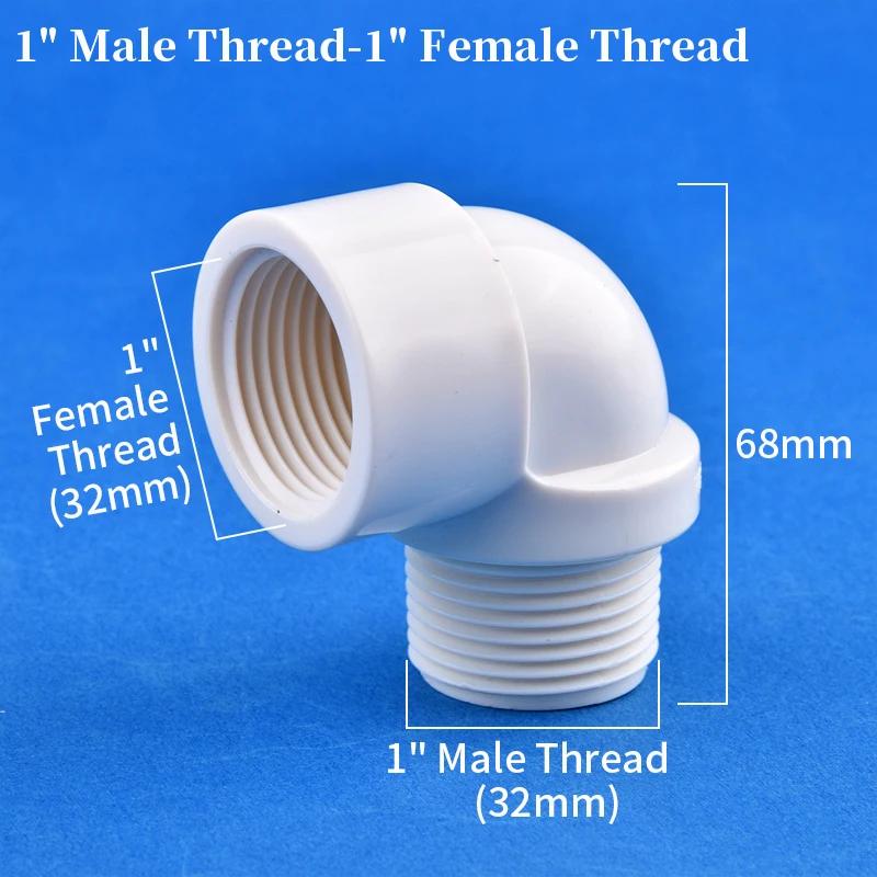 

1/2 3/4 1 inch PVC Female/male Thread Elbow Plastic Water Supply Pipe 90-degree Adapter Fitting Other