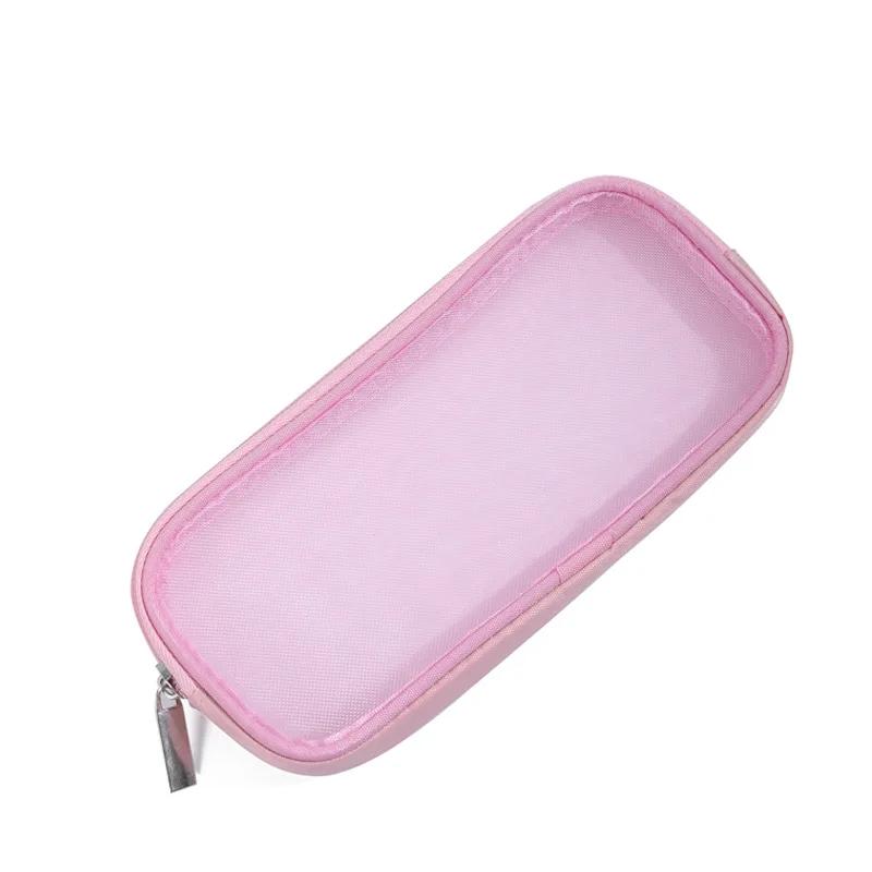 Trousse de voyage pour pinceaux de maquillage Organisateur de sac à cosmétiques et articles de toilette pour hommes et femmes Outils de beauté Pochette en maille Dopp Kit Rangement pour le lavage et accessoires