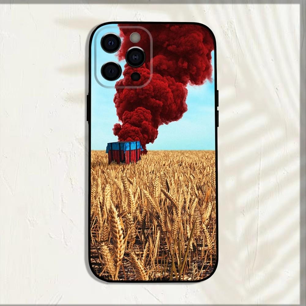 

Игровой чехол P-PUBG для телефона iPhone 16,15,14,13,12,11,Pro,X,XS,Max,XR,Plus,Mini, Мягкий черный чехол iPhone12