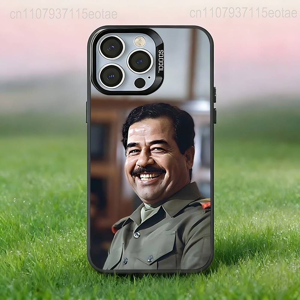 S-Saddam H-Hussein Phone Case For iPhone 17,16,15,14,13,12,11,Pro,XS,Max,Plus,Mini,SE4,E Black Matte Shockproof Cover
