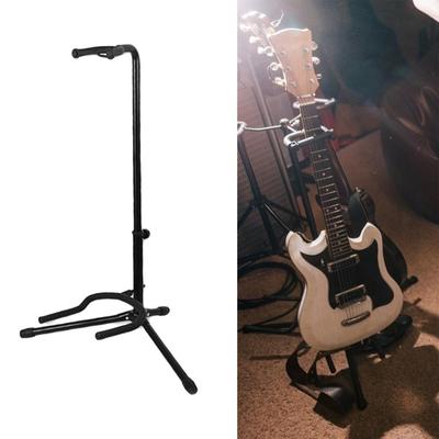 Metalowy stojak podłogowy na gitarę Składany uchwyt na gitarę ludową Przenośny stojak na lutnię, bas Do ekspozycji gitary akustycznej, elektrycznej