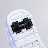 Pattini a rotelle per bambini, rimovibili, piatti, ricaricabili, LED, quattro ruote, scarpe sportive luminose, rosa, scarpe da ginnastica luminose da donna