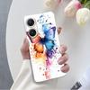 Per Custodia Asus Zenfone 9 10 Custodia Lussuosa Per Asus Zenfone 10 Marmo Fiore di Farfalla Cover Protettiva Trasparente in Silicone Morbido