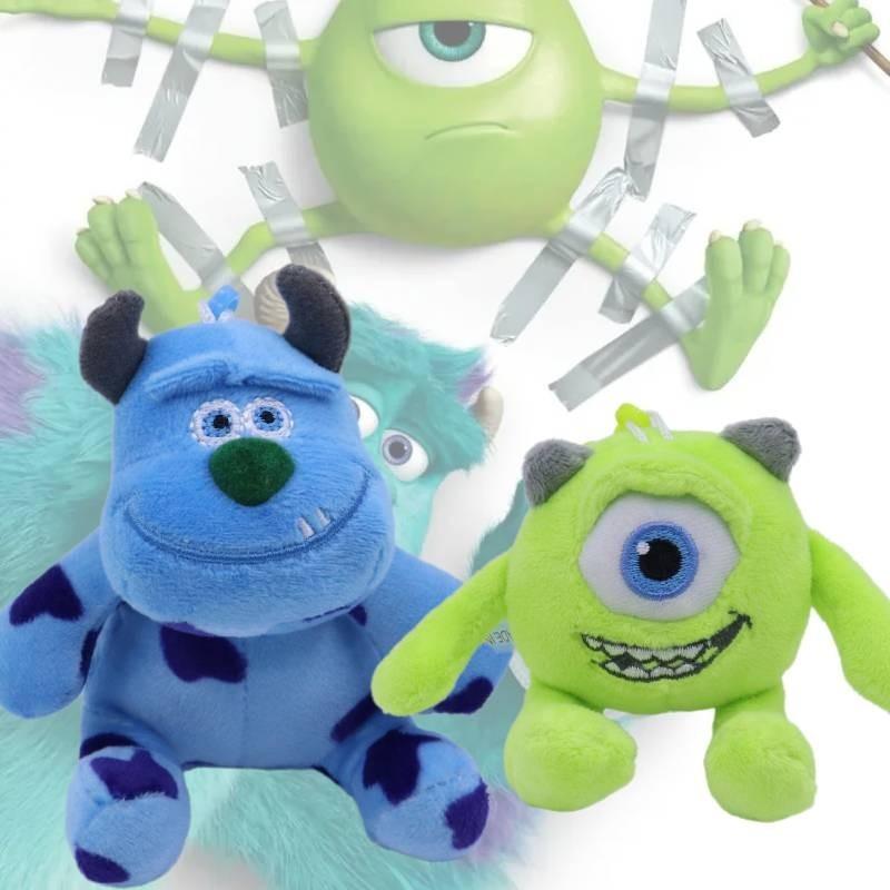 Adorable Monsters University Mike Wazowski Sulley Plush Keychain With Soft Short Plush Material