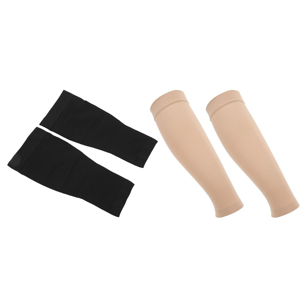 Calf Compression Sleeve Nylon Polyurethane Flexible 1 Pair Leg Calf Compression Sleeves Breathable  for Workout
