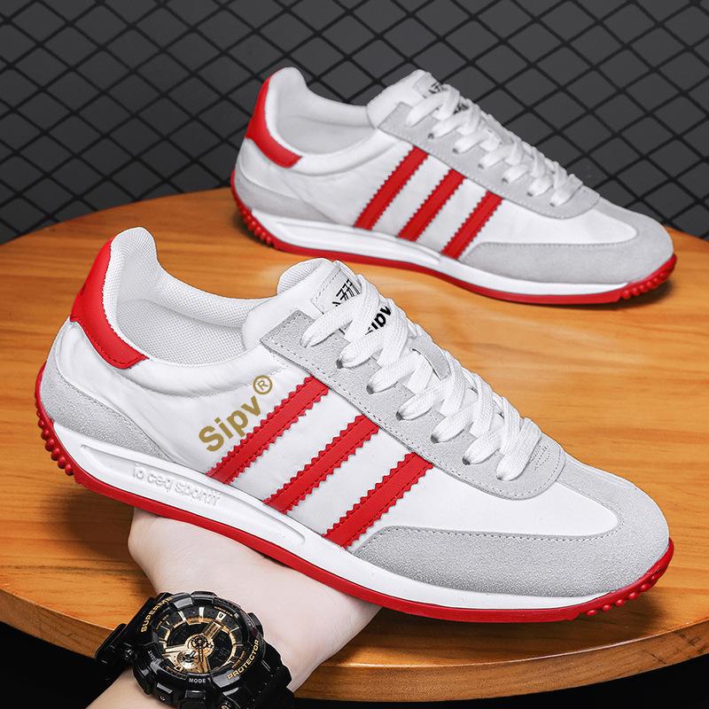 Men's shoes spring trend versatile casual little white flat shoes youth sports running soft sole Forrest Gump tide shoes non-slip