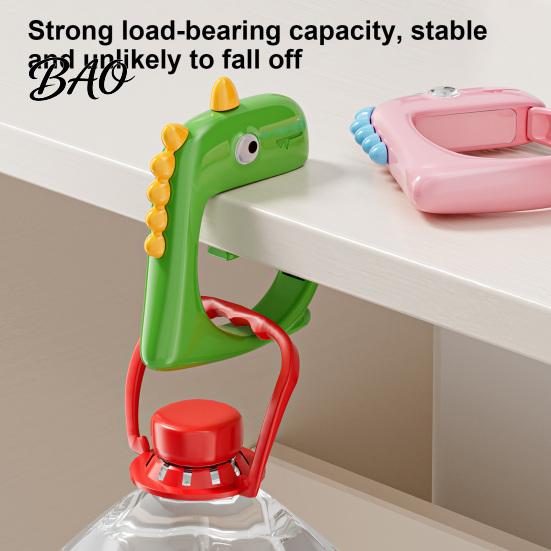 Backpack Storage Clip Dinosaur Desk Edge Clamp Hook, Punch-free Stable Table Side Hanger, Library Hook Durable ABS Organizer for Backpacks And
