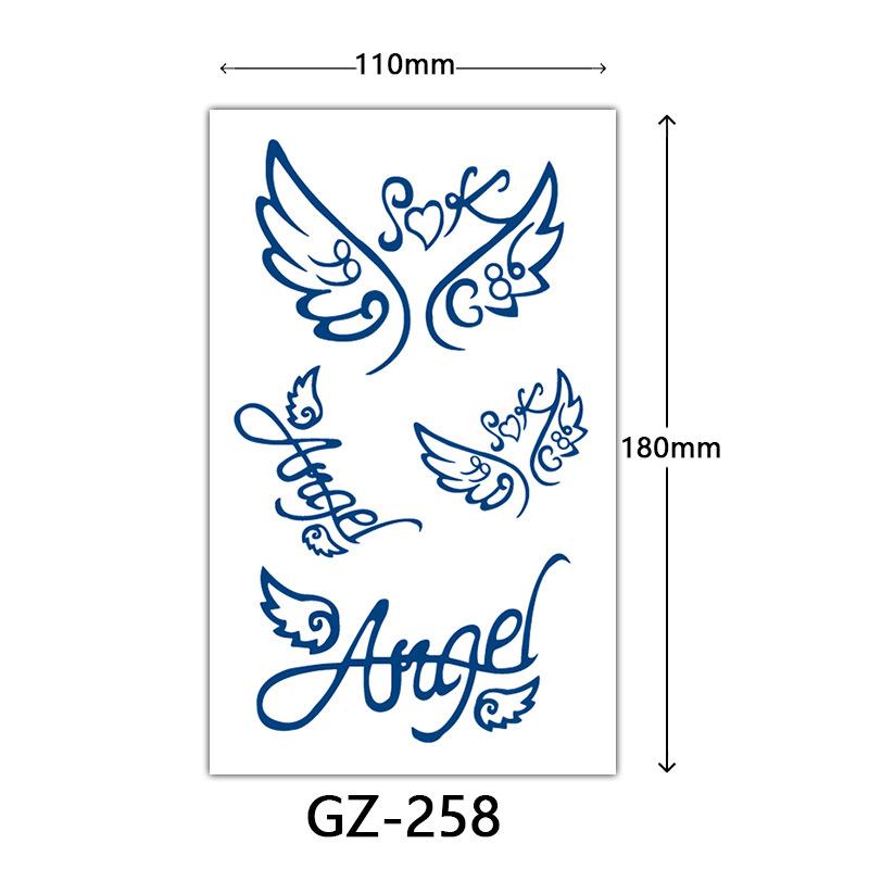 Herbal Semi-Permanent Tattoo Sticker, Semi-Permanent Tattoo Sticker, Anti-Rub, Anti-Sweat Tattoo