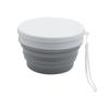 Food Grade Portable Food Container Lid Folding Lunch Box BPA-Free Silicone Foldable Bowl  Hiking