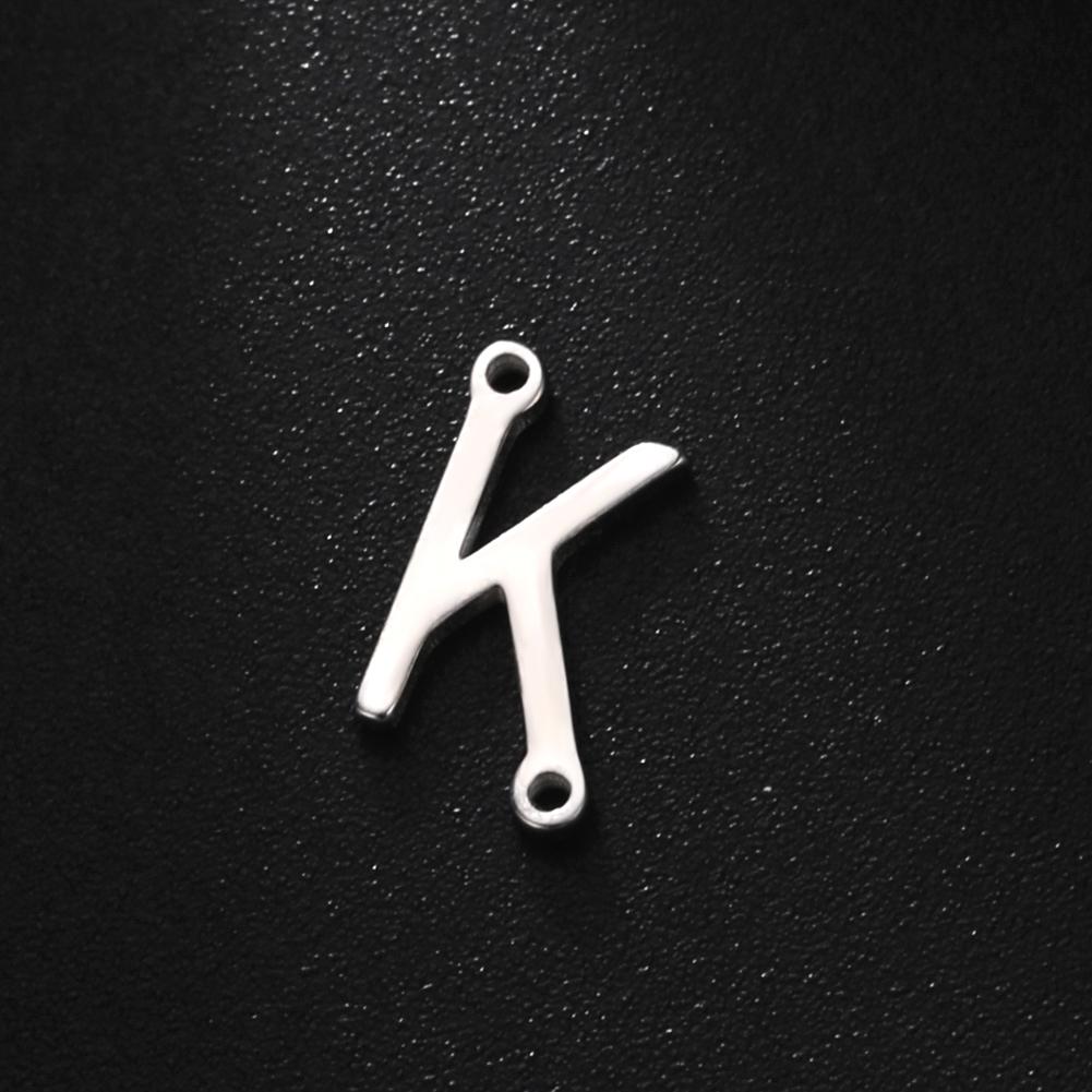 Cazador 5 Pcs/Lot Stainless Steel Gold Color Capital Letter DIY Charms for Jewelry 26 A-Z Alphabet Pendant for Necklace Bracelet