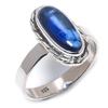 Natural Blue Kyanite Gemstone Handmade 925 Solid Silver Jewelry Ring Size 7 P7J44