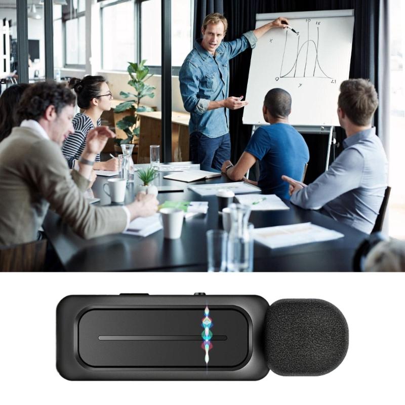 Wireless Lavalier Microphone With Charging Box 2.4GHz Noise Reduction Video Record Microphone for Mobile Phone