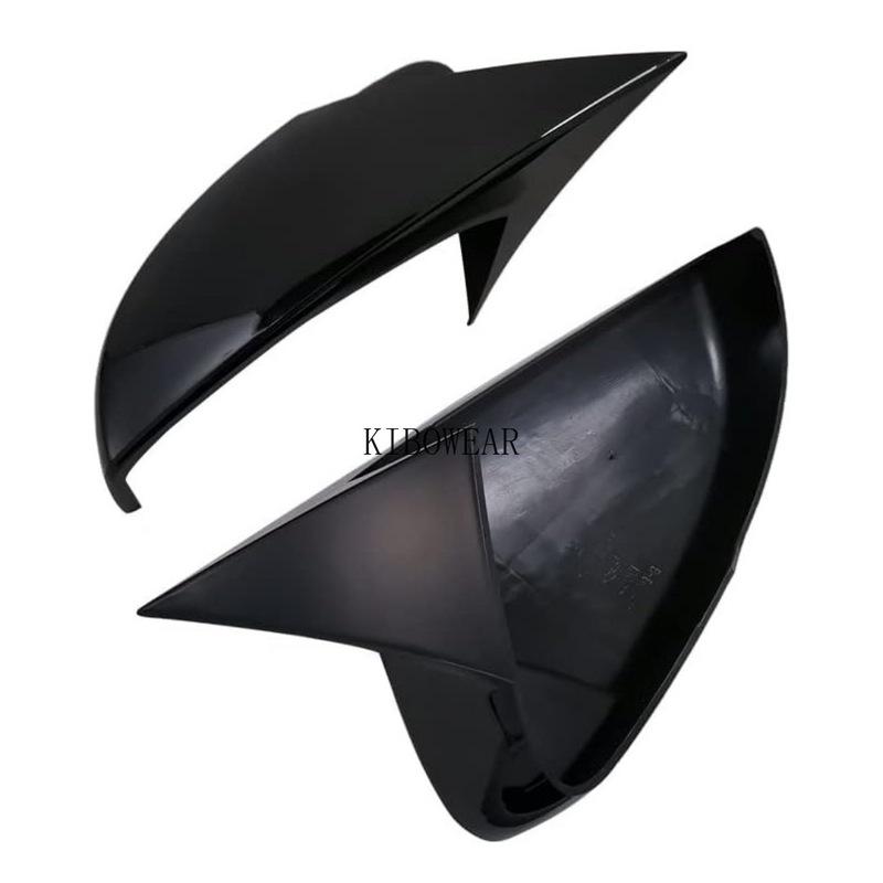 2PC Bat style Add-on Side Mirror Covers For Skoda Octavia 3 Mk3 III A7 5E for VW T-roc Troc T-cross 2014- sticker horn shape