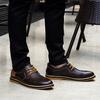 Fashion Men Dress Shoes Platform Breathable Casual Business Luxury Leather Heightening Shoes Taller Male Luxury Genuine Leather Size 48