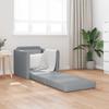 Sleeper Sofa 60 Cm Light Grey Fabric