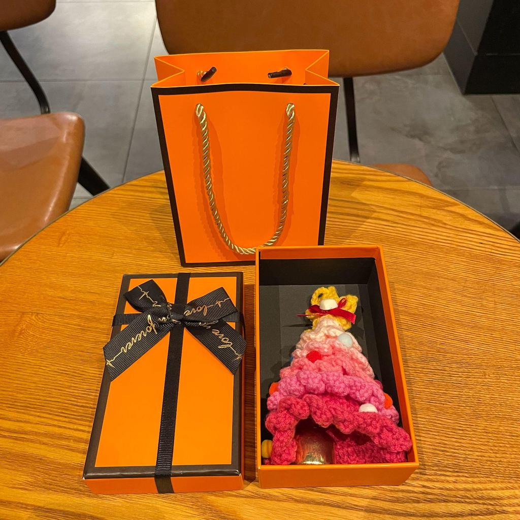 International Yarn Crochet Mini Christmas Tree Car Ornament Gift