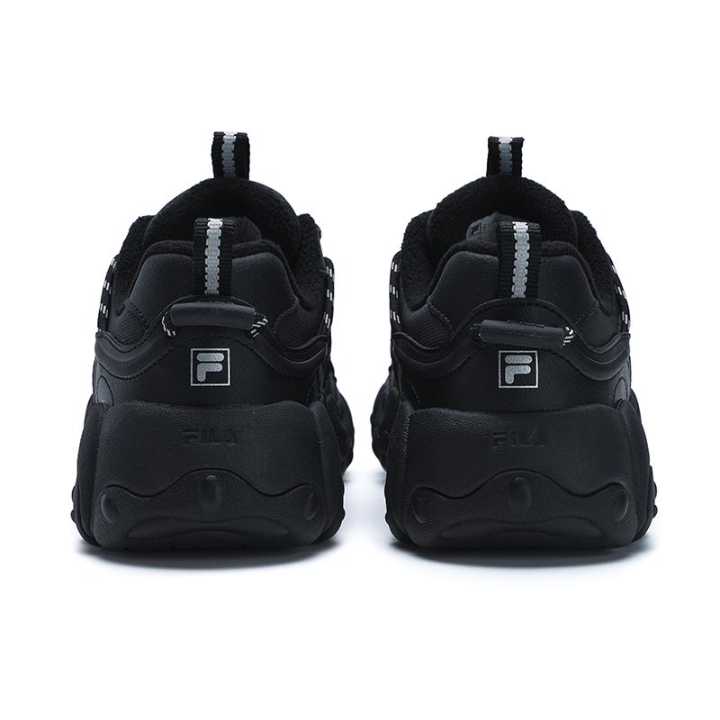 FILA Fluid 6 We Cat Paw Fleece Comfortable Versatile Low-Top Lifestyle Casual Shoes Women sneaker Black F12W512111FBK