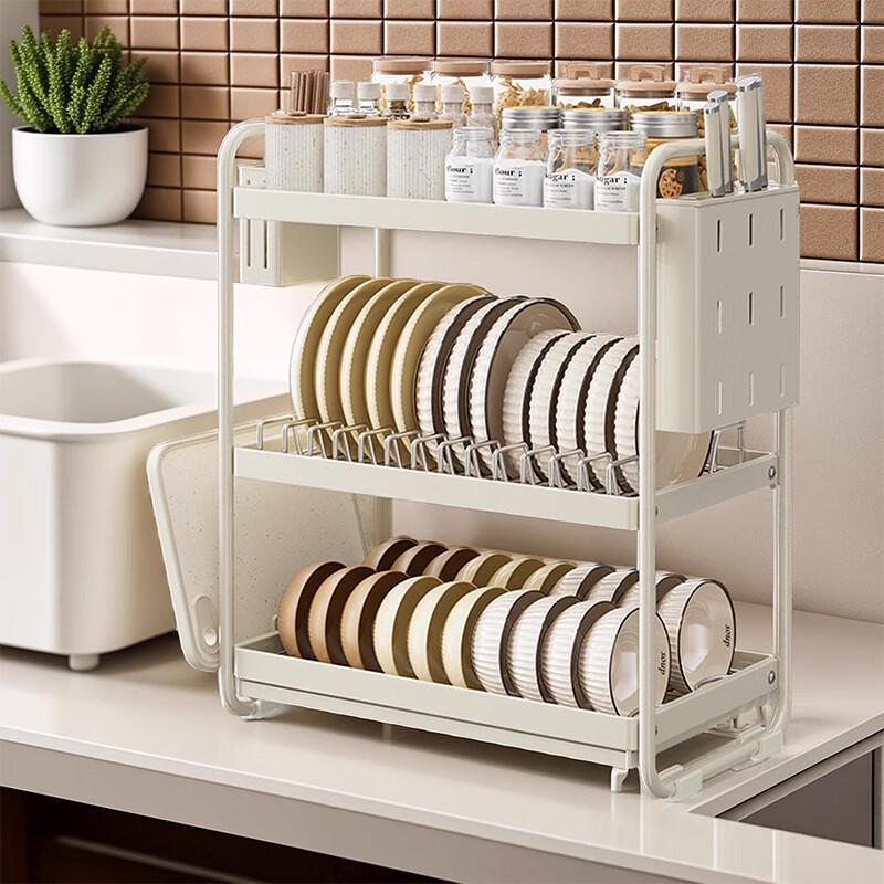 Zhishi 2-Tier Stainless Steel Countertop Dish Drying Rack