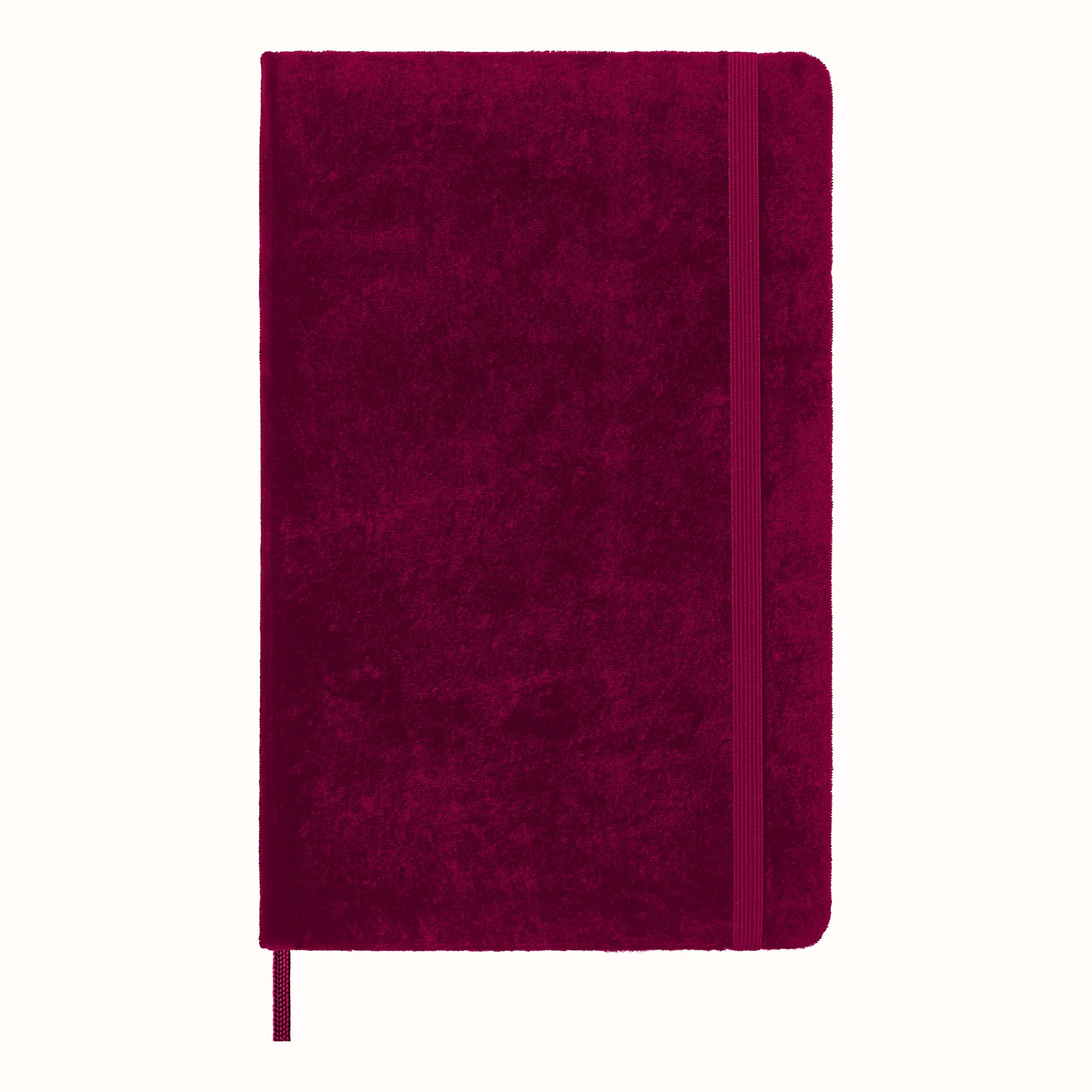 

Moleskine Velvet Collection Notebook, Hardcover, Horizontally Ruled, Large Size, Pink, LCNBVELVQP060C