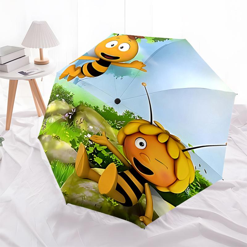 

Bee Happy:Automatic Opening/Closing Umbrella with Foldable Design,8 Bone Iron Frame Perfect Outdoor Gift for Fans and Travelers!0104024a